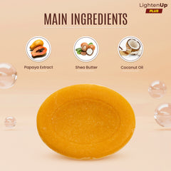 LightenUp PLUS Natural Papaya Bathing Bar with Shea Butter