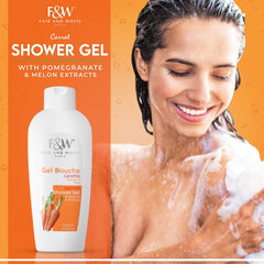 Fair & White Carrot Shower Gel With Pomegranate and Melon Extracts (Jumbo-1000ml)