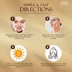 Fair & White Gold Revitalizing Step 2 Fade Cream -Unifier - 50ml / 1.7 oz