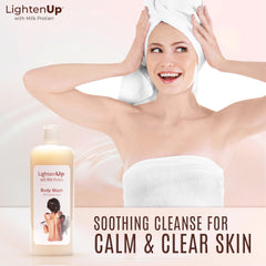 Lightenup Milk Protein Lactic Acid Shea Butter Shower Gel - 1000ml