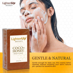 LightenUp Honey Soap 200g