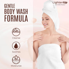 Lightenup Milk Protein Lactic Acid Shea Butter Shower Gel - 1000ml