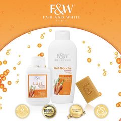 Fair & White Carrot Shower Gel With Pomegranate and Melon Extracts (Jumbo-1000ml)