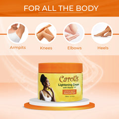 Carotis 7 Day Lightening Cream with Vitamin A (Jar) - 300ml / 10.14 fl oz