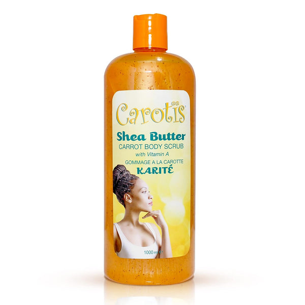 Carotis Shea Butter Body Scrub - With Vitamin A (Exfoliation) - 1000ml / 35 fl oz