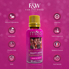 Fair & White Miss White Beauty Active Brightening Serum - Shining Skin - 30ml / 1.01 fl oz