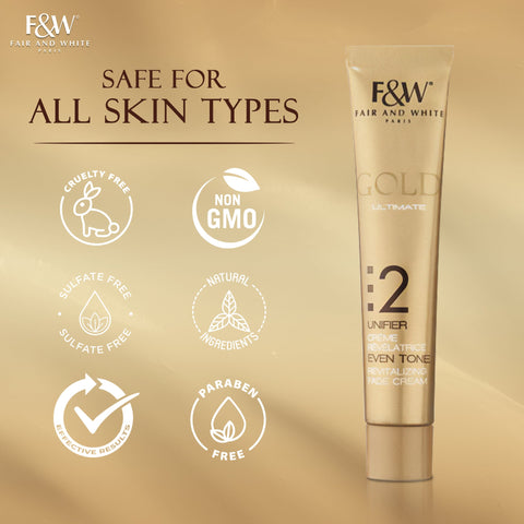 Fair & White Gold Revitalizing Step 2 Fade Cream -Unifier - 50ml / 1.7 oz