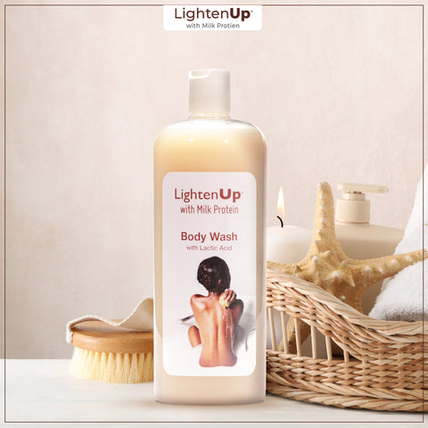 Lightenup Milk Protein Lactic Acid Shea Butter Shower Gel - 1000ml