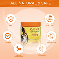 Carotis 7 Day Lightening Cream with Vitamin A (Jar) - 300ml / 10.14 fl oz