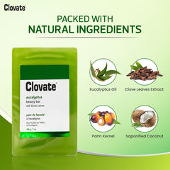 Clovate Eucalyptus Beauty Bar 200g Pack of Three