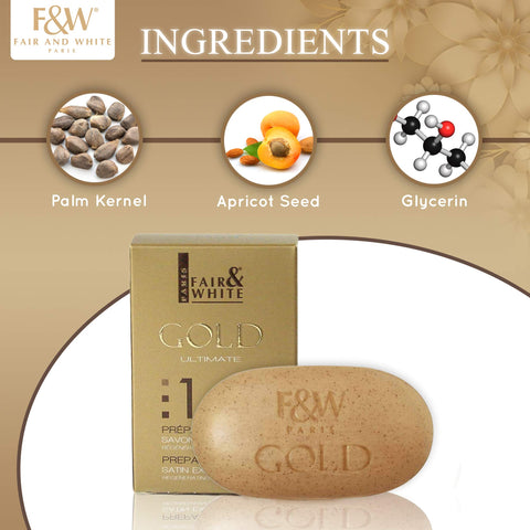Fair & White Gold Argan Exfoliating Soap