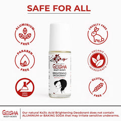 Geisha Whitening Deodorant - Kojic Acid Deodorant - 30ml / 1 fl oz