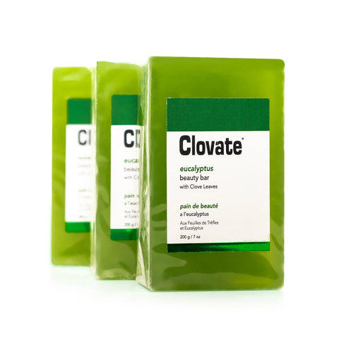Clovate Eucalyptus Beauty Bar 200g Pack of Three