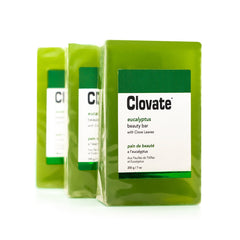 Clovate Eucalyptus Beauty Bar 200g Pack of Three