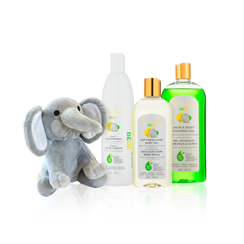 Baby Set With Oil & Foaming Gel & Milk 500ml
