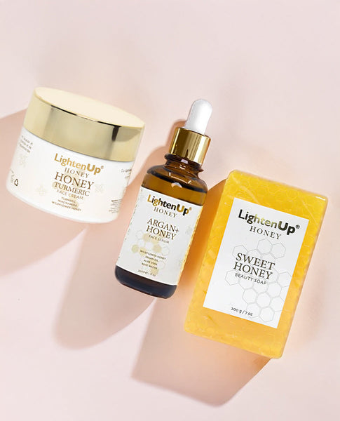 LightenUp Honey Dark Spot Facial Kit For Brighten & Even Skin Tone