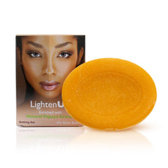 LightenUp PLUS Natural Papaya Bathing Bar with Shea Butter